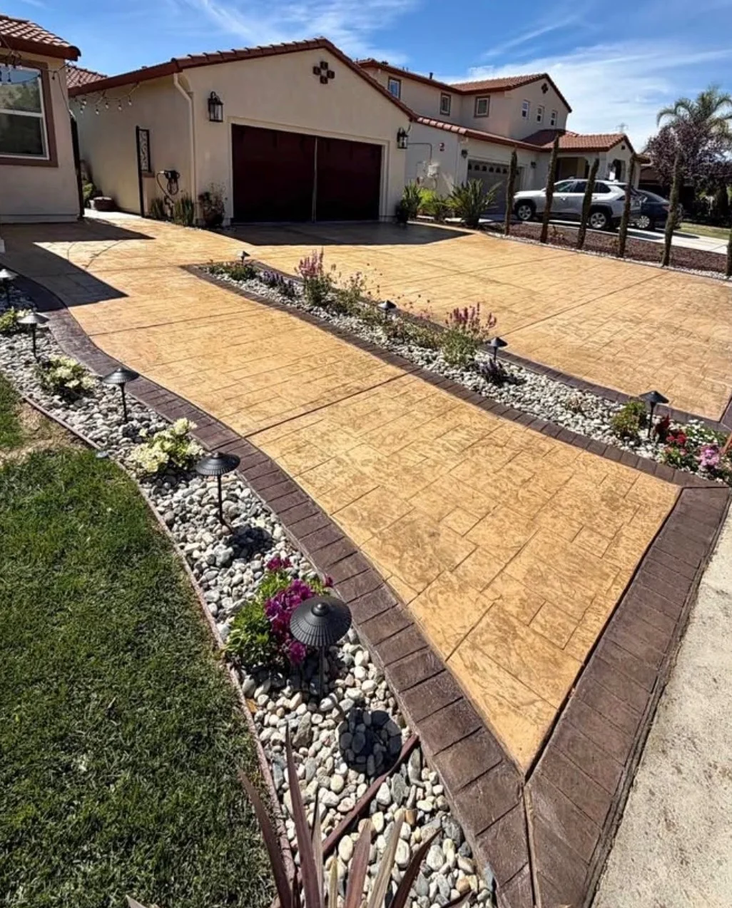 Decorative stamped concrete finish inspiration